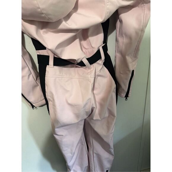 HOTIAN Women’s One Piece Ski Snowboarding Suit Slim Fit Waterproof Size S Pink - Picture 7 of 7